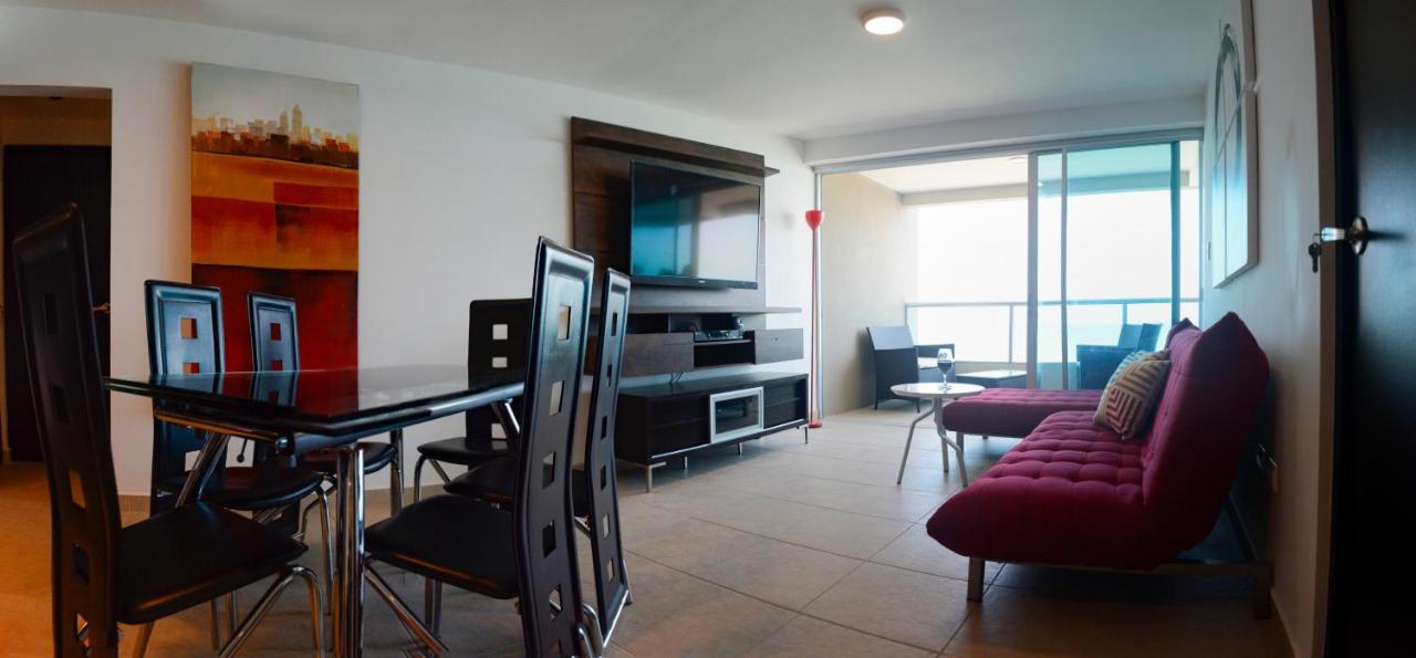 萨利纳斯Lindo Departamento Al Pie De Playa Edificio Torre Oceanica公寓 外观 照片