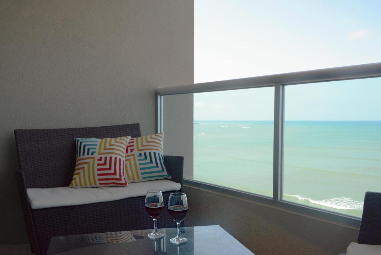 萨利纳斯Lindo Departamento Al Pie De Playa Edificio Torre Oceanica公寓 外观 照片