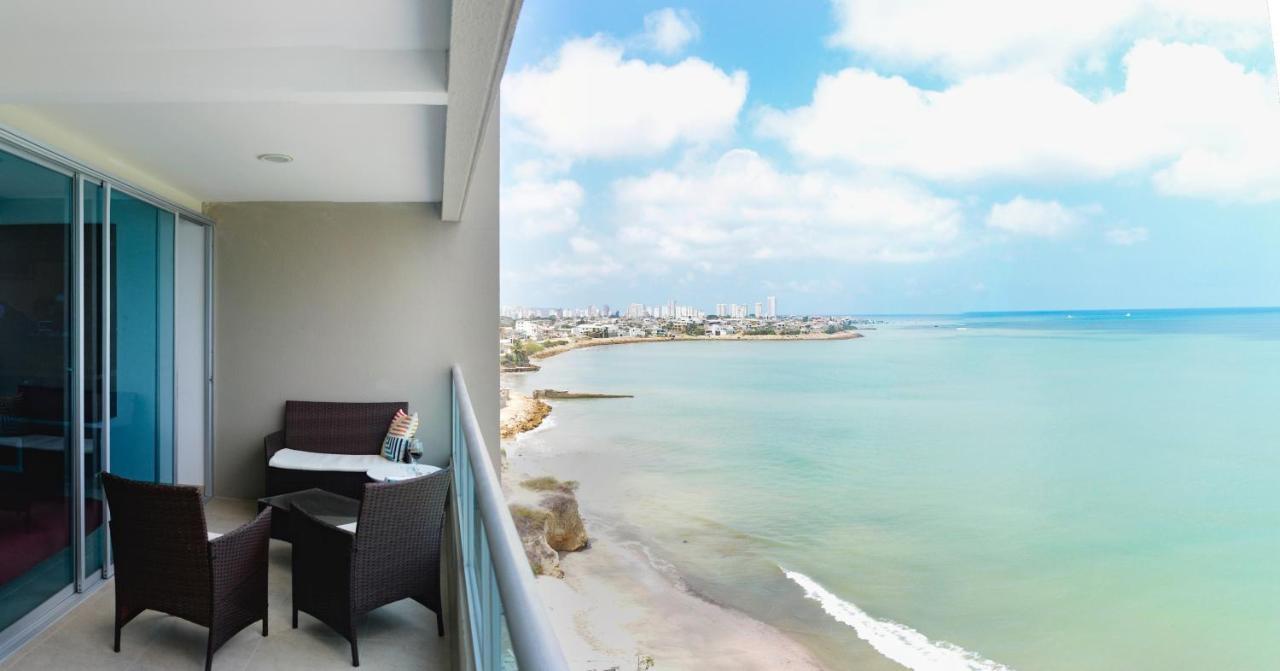 萨利纳斯Lindo Departamento Al Pie De Playa Edificio Torre Oceanica公寓 外观 照片