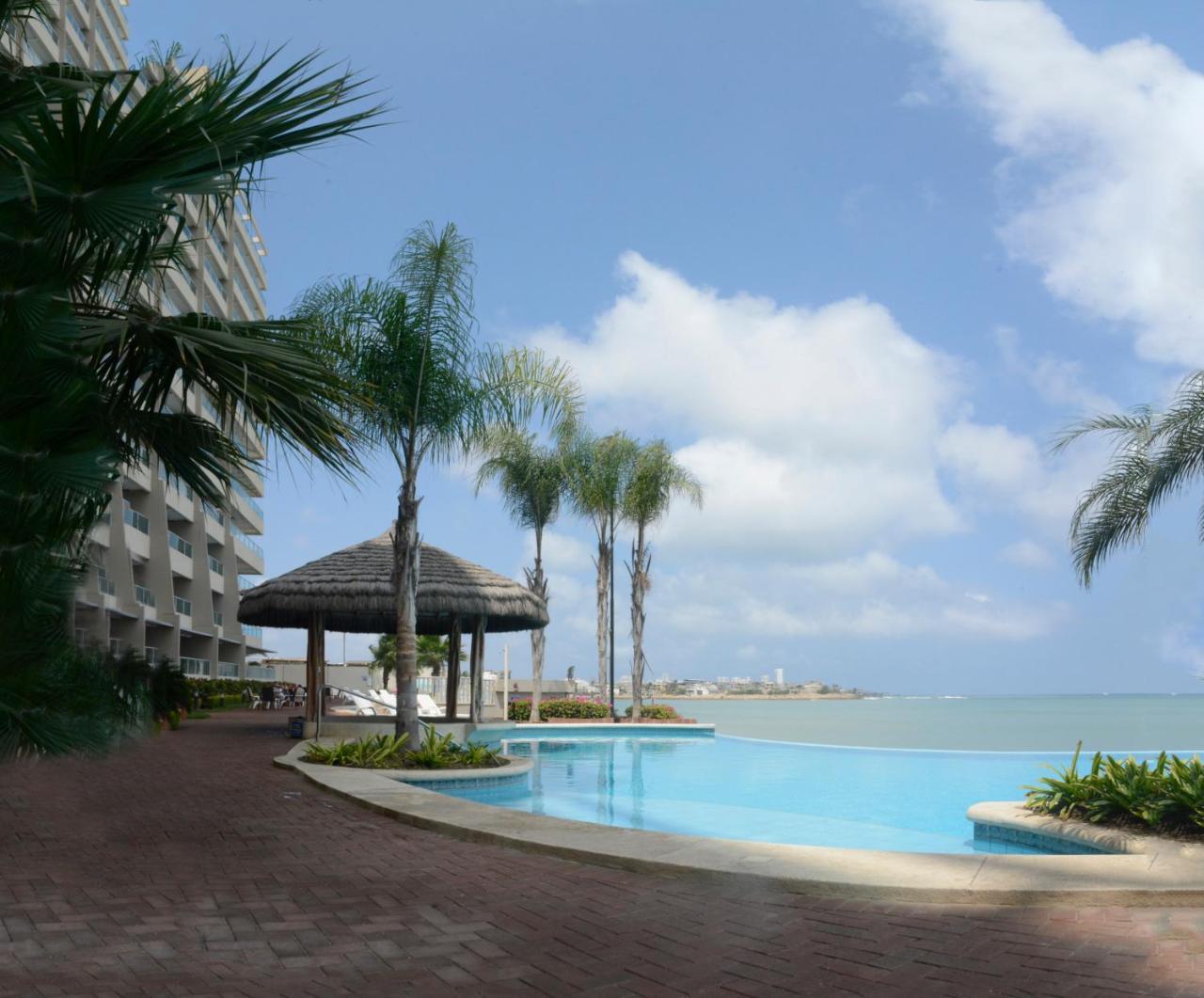 萨利纳斯Lindo Departamento Al Pie De Playa Edificio Torre Oceanica公寓 外观 照片